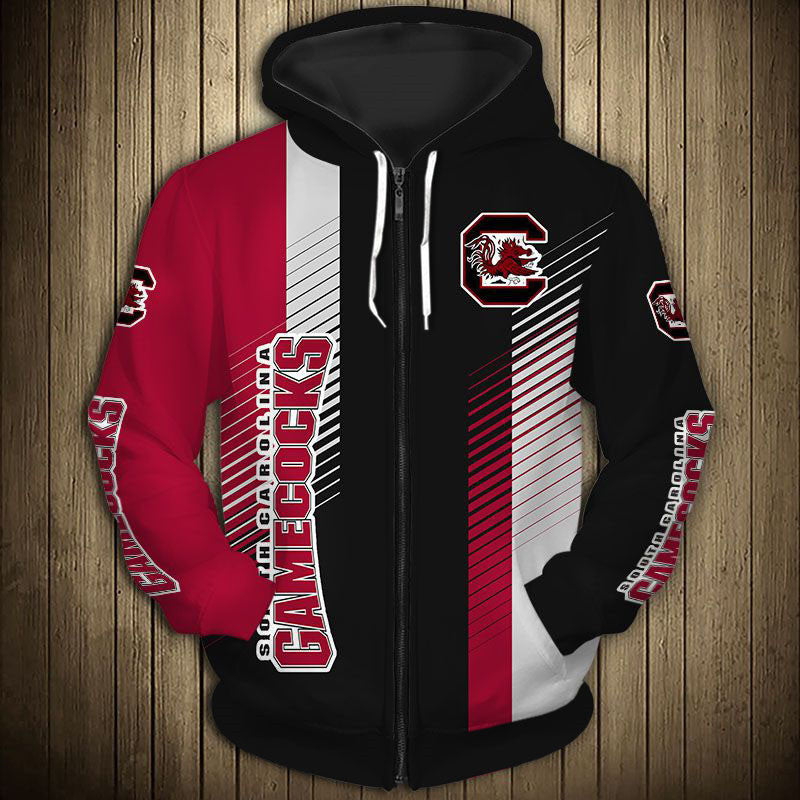South Carolina Gamecocks Striped Hoodie - Go Big, Go Gamecocks